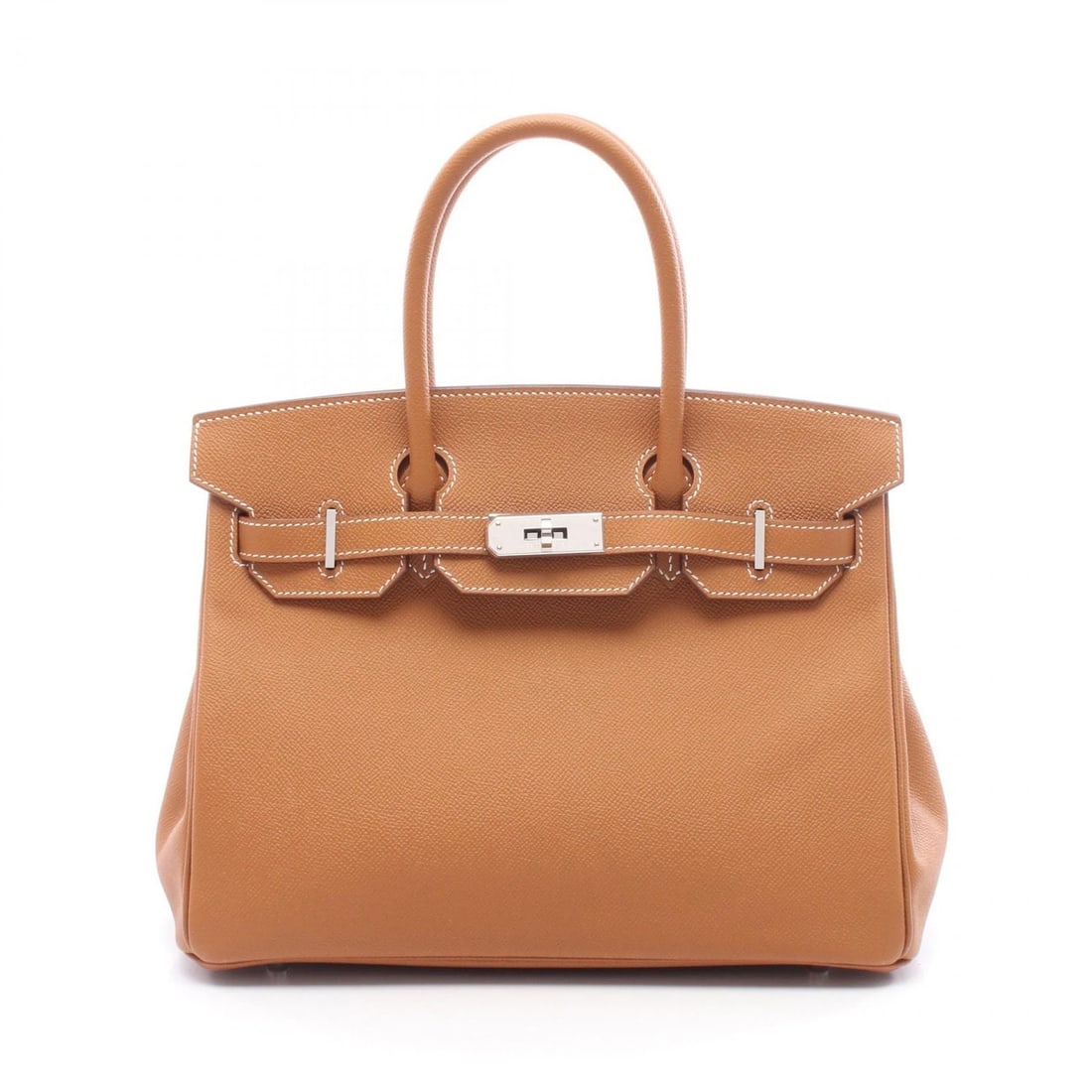 HERMES BIRKIN 30 HANDBAG EPSOM LEATHER BROWN GOLD: HERMES Birkin 30 Handbag Epsom leather Brown Gold Brand: HERMES Type: Handbag Material: Epsom × leather × Epsom Color: Gold / Brown??ish colors Size: (H:9.4" x W:11.8" x D:5.9") Accessories: None