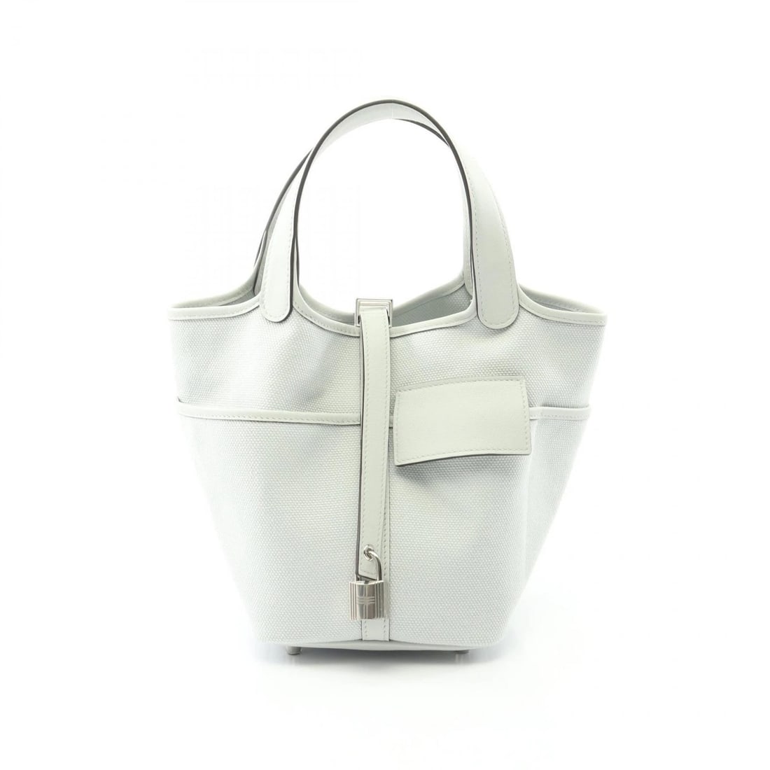 HERMES PICOTIN LOCK PM CARGO TOTE HANDBAG K TOILE GOELAND (1 of 4)