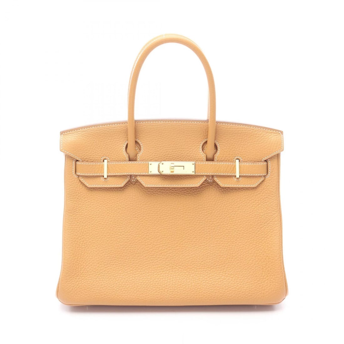 HERMES BIRKIN 30 HANDBAG R TAURILLON CLEMENCE: HERMES Birkin 30 Handbag R Taurillon Clemence Brand: HERMES Type: Handbag Material: Taurillon Clemence × leather × Taurillon Clemence Color: Natural sable / Brown??ish colors Size: (H:9.4" x W:11.8"