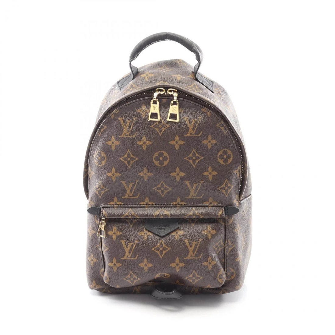 LOUIS VUITTON PALM SPRINGS PM RUCKSACK BACKPACK: LOUIS VUITTON Palm Springs PM Rucksack Backpack Brand: LOUIS VUITTON Type: Rucksack Backpack Material: Monogram × PVC coated canvas × leather Color: Brown??ish colors × Black??ish colors Size: (H:1