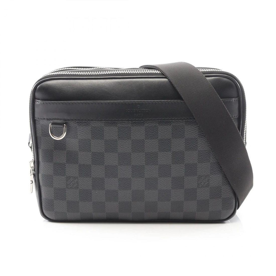LOUIS VUITTON TROCADERO MESSENGER PM CROSSBODY SHOULDER BAG: LOUIS VUITTON Trocadero Messenger PM Crossbody Shoulder Bag Brand: LOUIS VUITTON Type: Shoulder Bag Material: Damier graphite × PVC coated canvas × leather Color: Black??ish colors Size: (H:7.9" x W