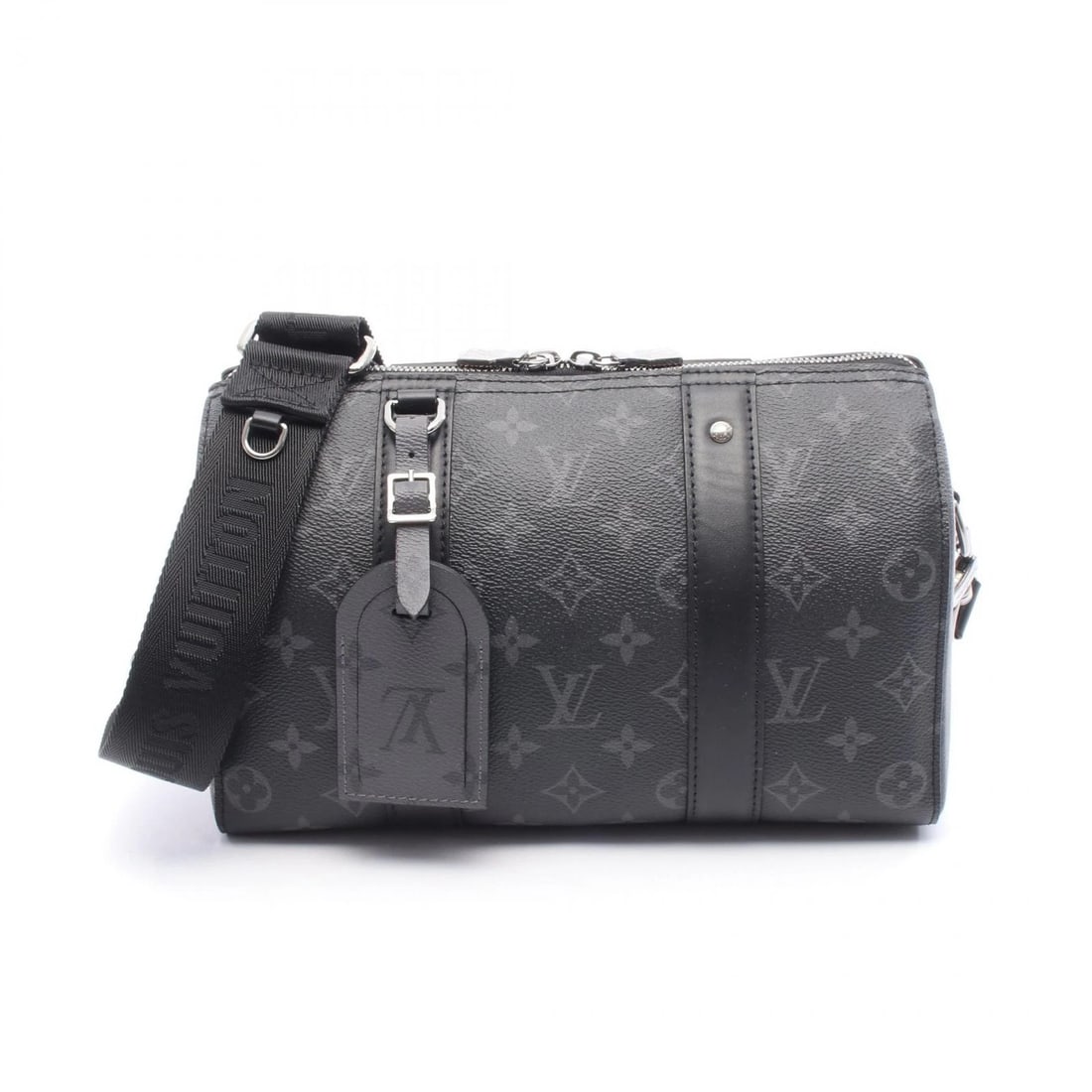 LOUIS VUITTON CITY KEEPALL SHOULDER BAG: LOUIS VUITTON City Keepall Shoulder Bag Brand: LOUIS VUITTON Type: Shoulder Bag Material: Monogram eclipse reverse × PVC coated canvas × leather Color: Gres / Black??ish colors × Gray??ish colors S
