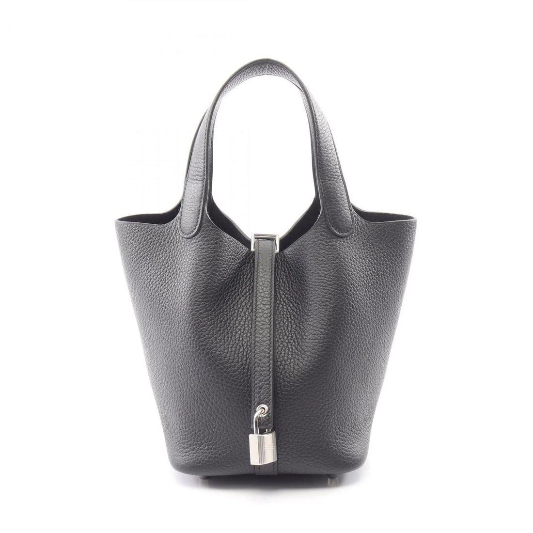 HERMES PICOTIN LOCK PM TOTE HANDBAG: HERMES Picotin Lock PM tote Handbag Brand: HERMES Type: Handbag Material: Taurillon Clemence × leather × Taurillon Clemence Color: Black??ish colors Size: (H:7.3" x W:7.5" x D:5.3") Accessories: N