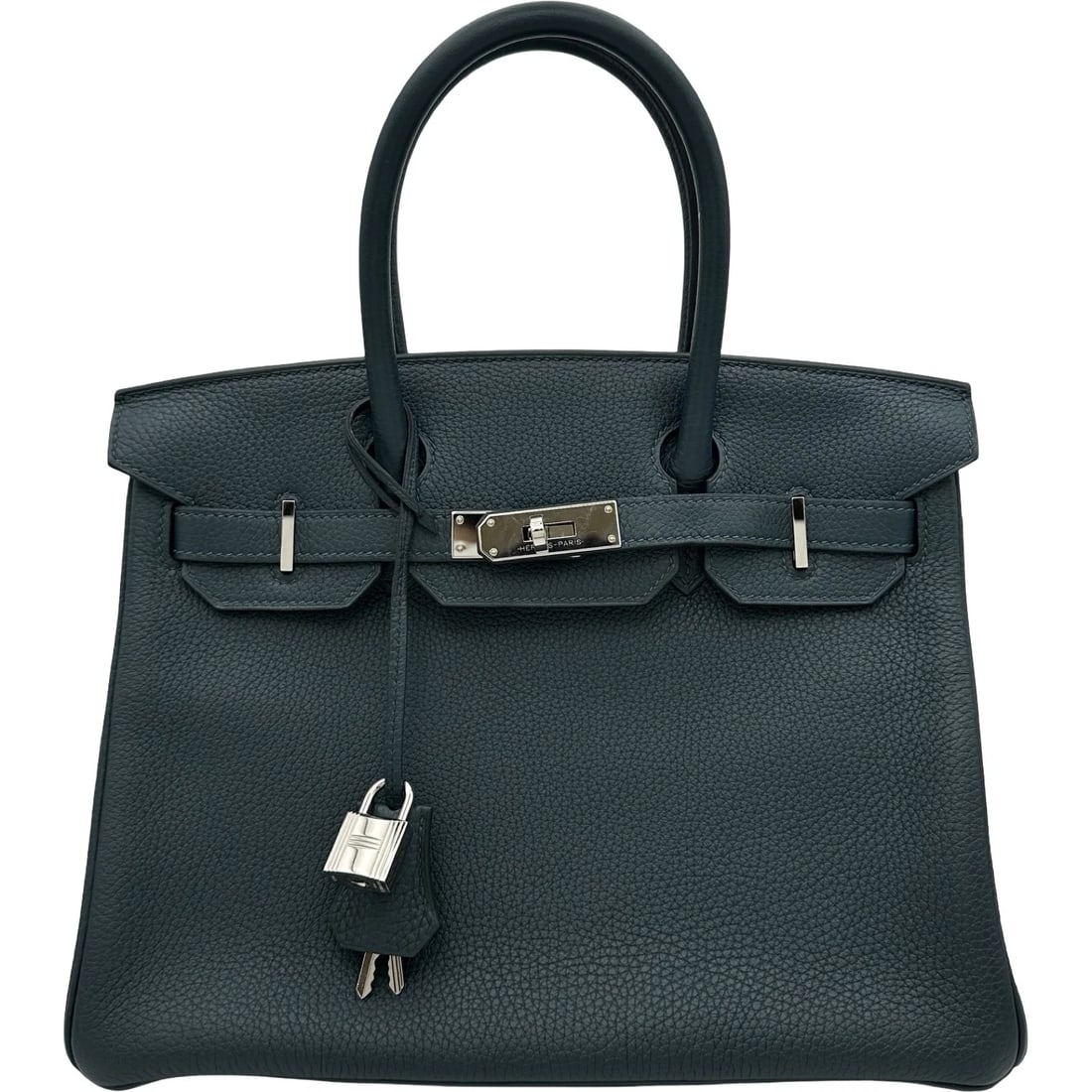 HERMES BIRKIN 30 HANDBAG: HERMES Birkin 30 Handbag Brand: HERMES Type: Handbag Material: Togo Color: Blue Orage SilverHardware Size: W29cm x H24cmx D15cm W11.4 x H9.4x D5.9inch Accessories: None Accessories Notice: