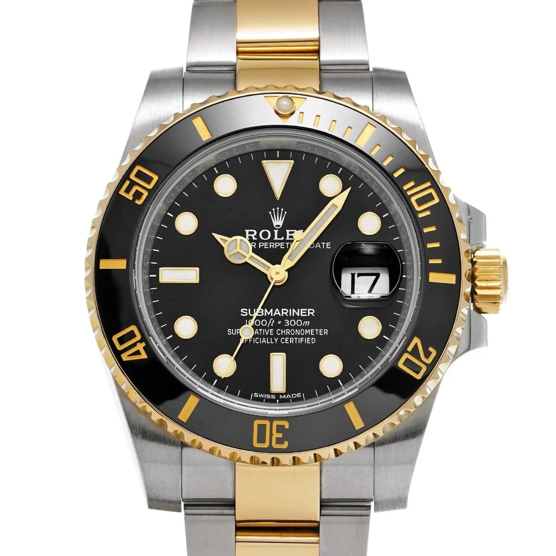 ROLEX SUBMARINER DATE BLACK WATCH: ROLEX Submariner Date Black WATCH Brand: ROLEX Type: Wristwatch Material: Band Material Stainless steel/Yellow Gold, Case Material Stainless steel Color: Dial Color Black Size: ??Case? H/about 40mm W/