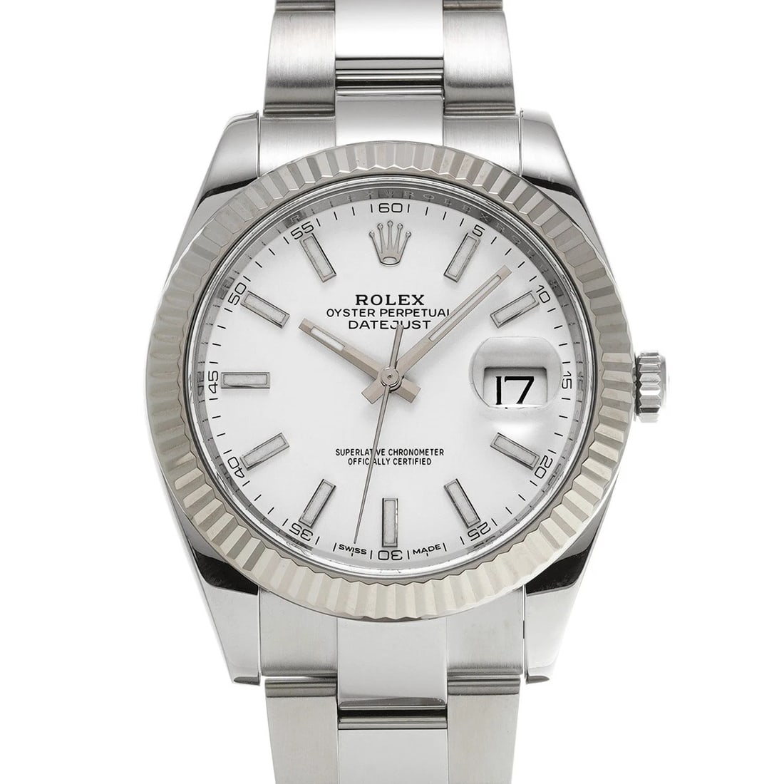 ROLEX DATEJUST WHITE WATCH: ROLEX Datejust White WATCH Brand: ROLEX Type: Wristwatch Material: Band Material Stainless steel, Case Material Stainless steel Color: Dial Color white Size: ??Case? H/about 41mm W/about 41mm D/about 