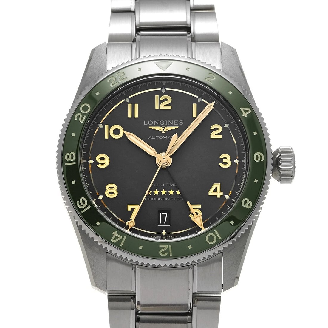 LONGINES SPIRIT ZULU TIME ANTHRACITE WATCH (1 of 4)