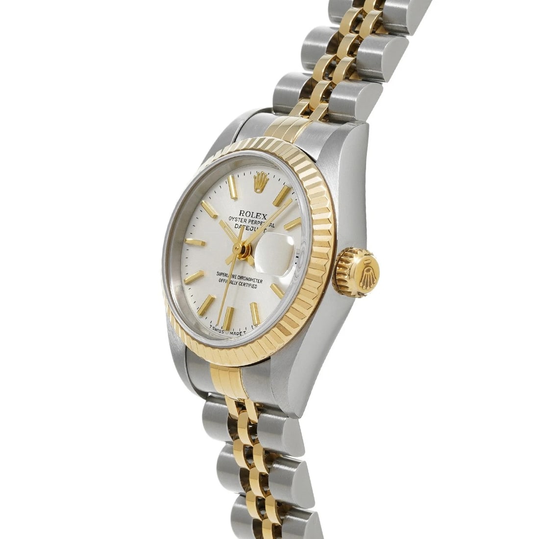 ROLEX DATEJUST SILVER WATCH - 2