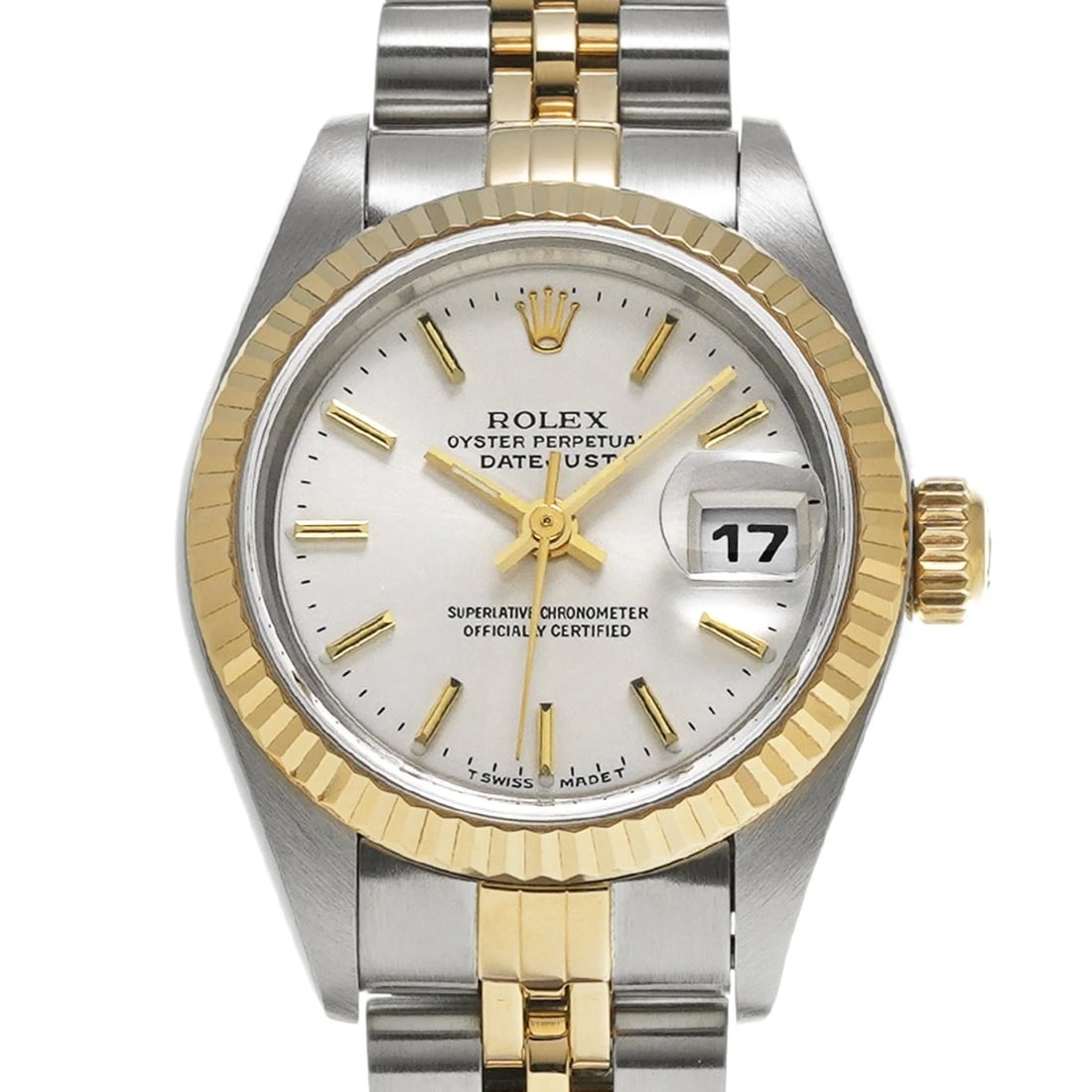 ROLEX DATEJUST SILVER WATCH - 4
