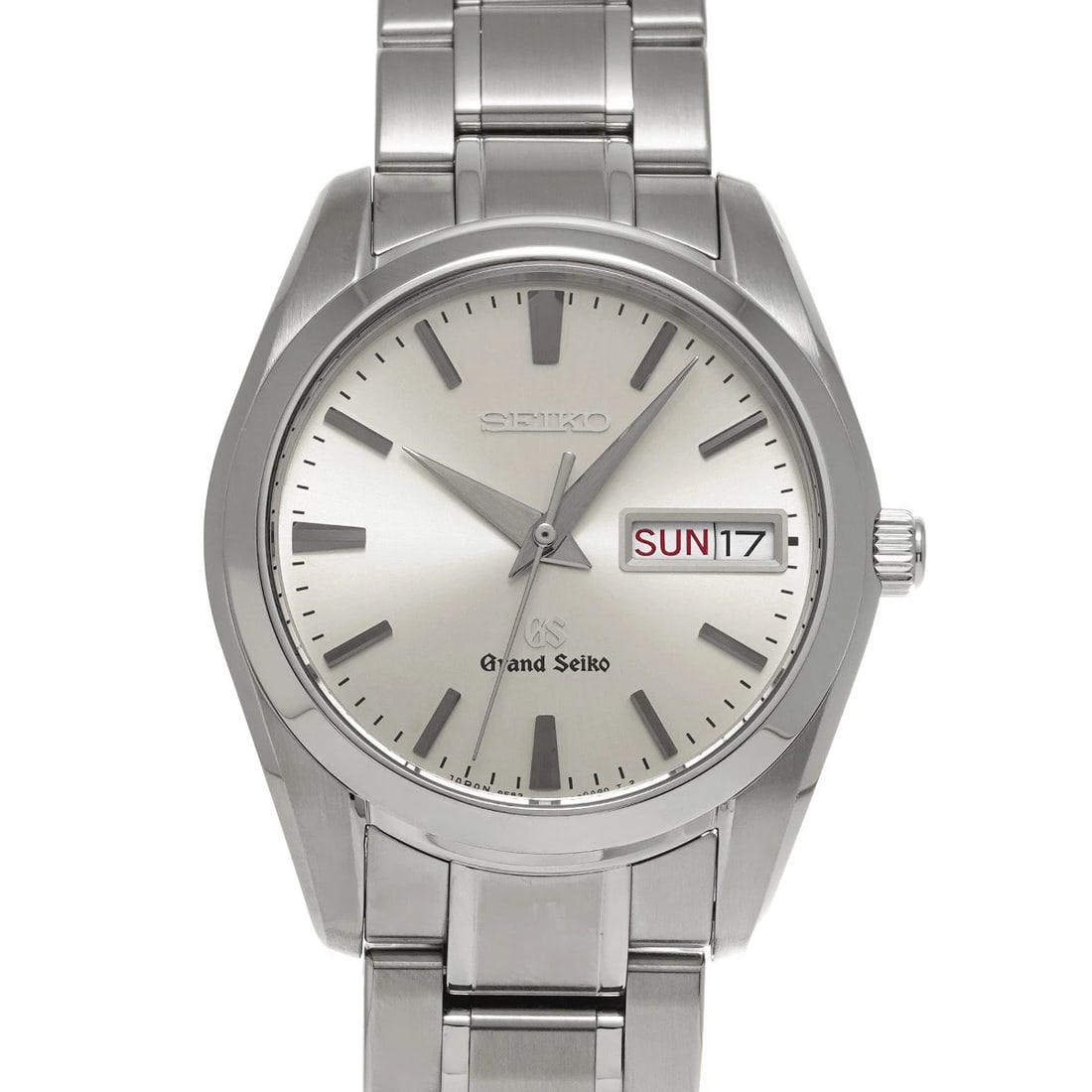 GRAND SEIKO QUARTZ SILVER WATCH: Grand Seiko Quartz Silver WATCH Brand: Grand Seiko Type: Wristwatch Material: Band Material Stainless steel, Case Material Stainless steel Color: Dial Color Silver Size: ??Case? H/about 40.5mm W/about