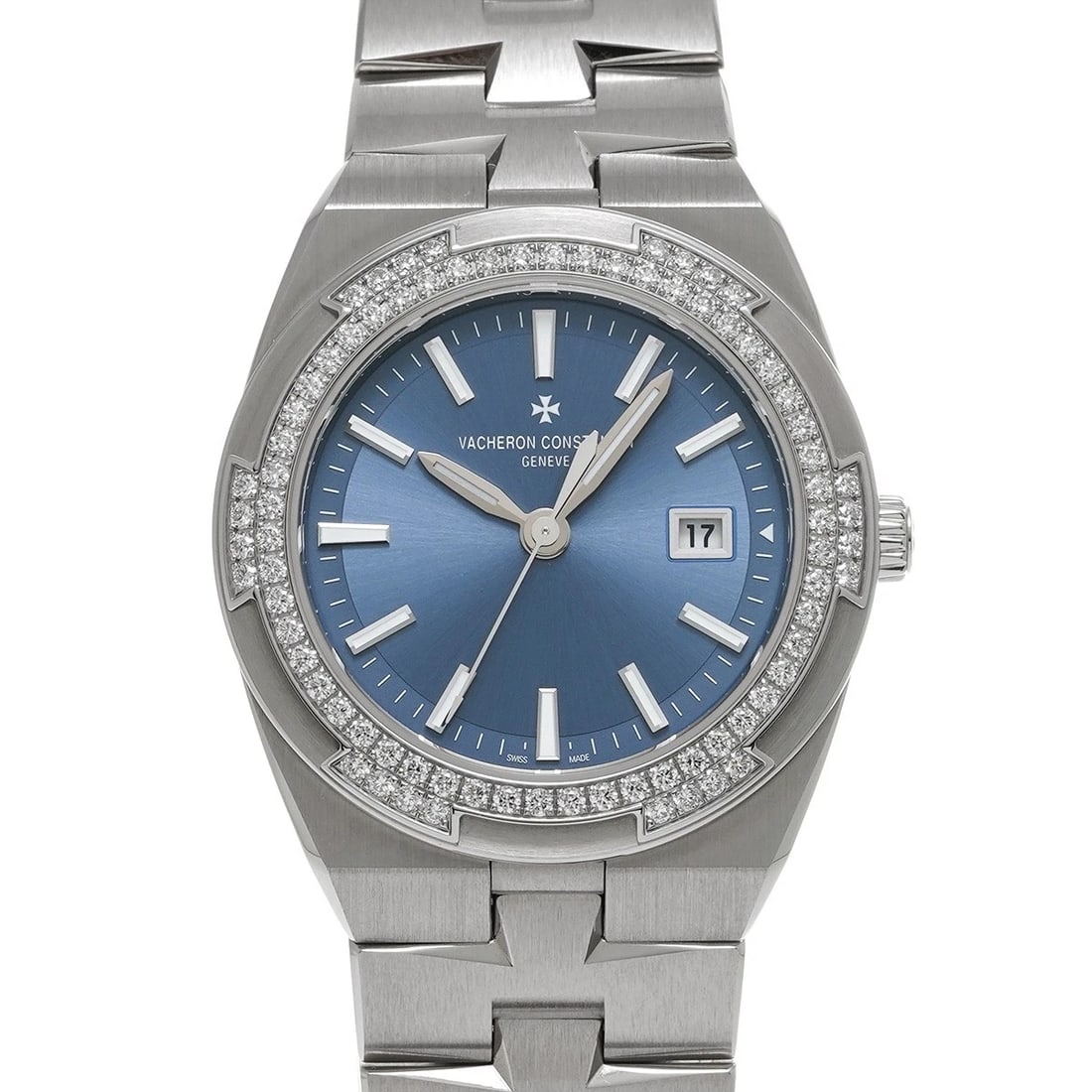 VACHERON CONSTANTIN OVERSEAS BLUE WATCH: VACHERON CONSTANTIN Overseas Blue WATCH Brand: VACHERON CONSTANTIN Type: Wristwatch Material: Band Material Stainless steel, Case Material Stainless steel Color: Dial Color Blue Size: ??Case? H/about 