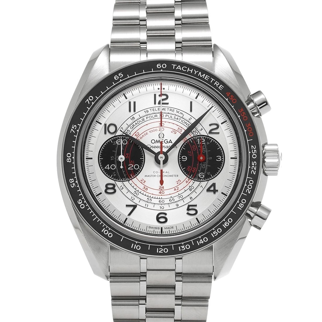OMEGA SPEEDMASTER CHRONOSCOPE CO-AXIAL MASTER CHRONOMETER WATCH: OMEGA Speedmaster Chronoscope Co-Axial Master Chronometer WATCH Brand: OMEGA Type: Wristwatch Material: Band Material Stainless steel, Case Material Stainless steel Color: Dial Color Black Size: ??Cas