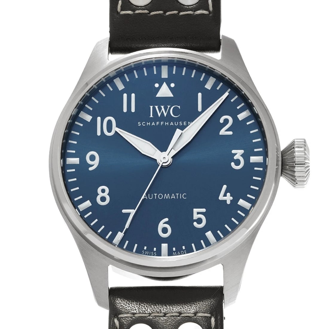 IWC BIG PILOT WATCH BLUE WATCH: IWC Big Pilot Watch Blue WATCH Brand: IWC Type: Wristwatch Material: Band Material leather, Case Material Stainless steel Color: Dial Color Blue Size: ??Case? H/about 43mm W/about 43mm D/about 13.6mm 