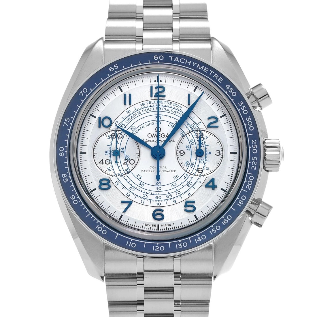 OMEGA SPEEDMASTER CHRONOSCOPE CO-AXIAL MASTER CHRONOMETER WATCH: OMEGA Speedmaster Chronoscope Co-Axial Master Chronometer WATCH Brand: OMEGA Type: Wristwatch Material: Band Material Stainless steel, Case Material Stainless steel Color: Dial Color silver Size: ??Ca