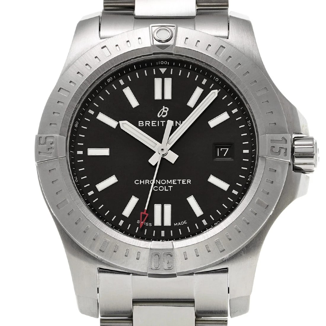 BREITLING COLT AUTOMATIC BLACK WATCH - 4