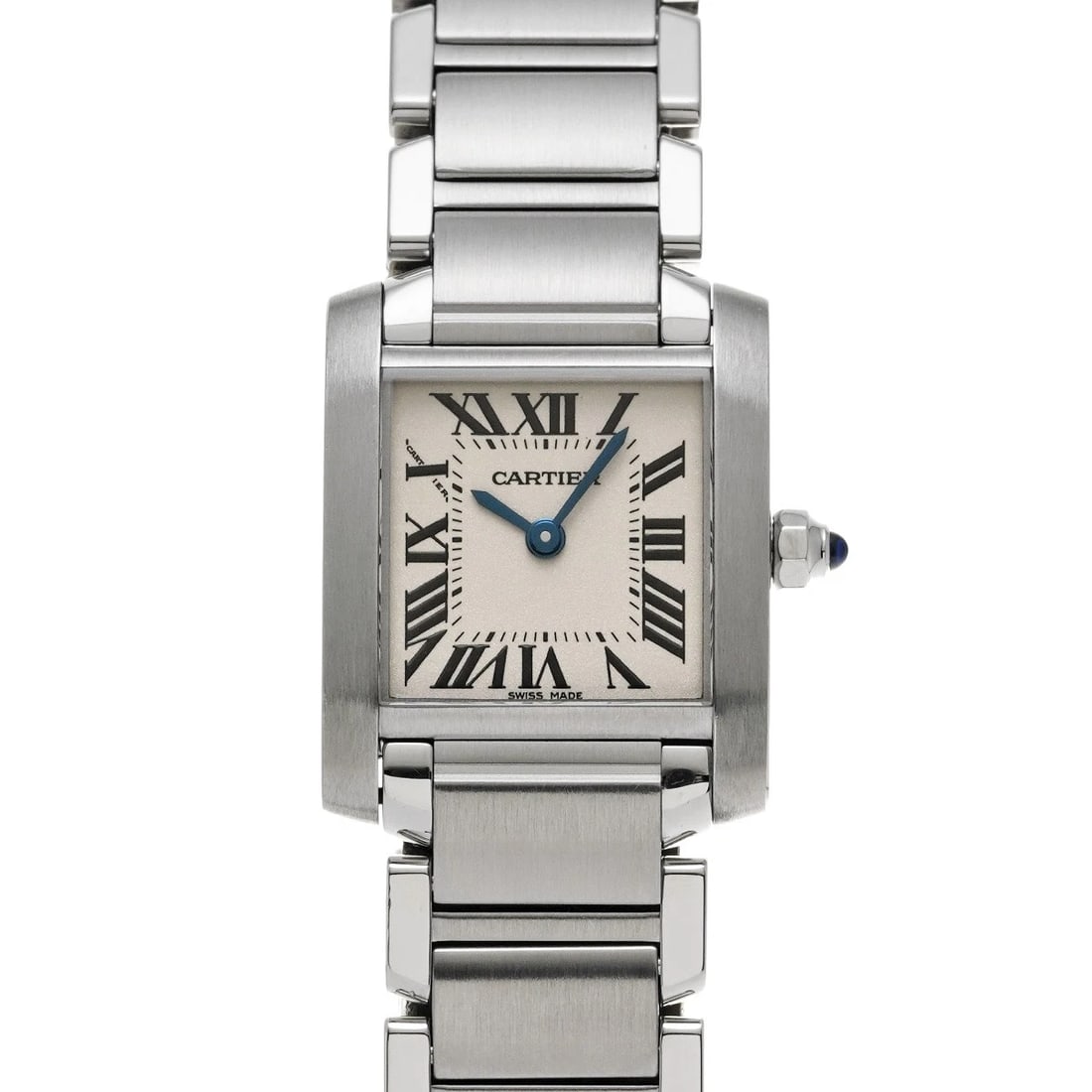 CARTIER TANK FRANCAISE SM SILVER WATCH: CARTIER Tank Francaise SM Silver WATCH Brand: CARTIER Type: Wristwatch Material: Band Material Stainless steel, Case Material Stainless steel Color: Dial Color Silver Size: ??Case? H/about 18mm W/abou