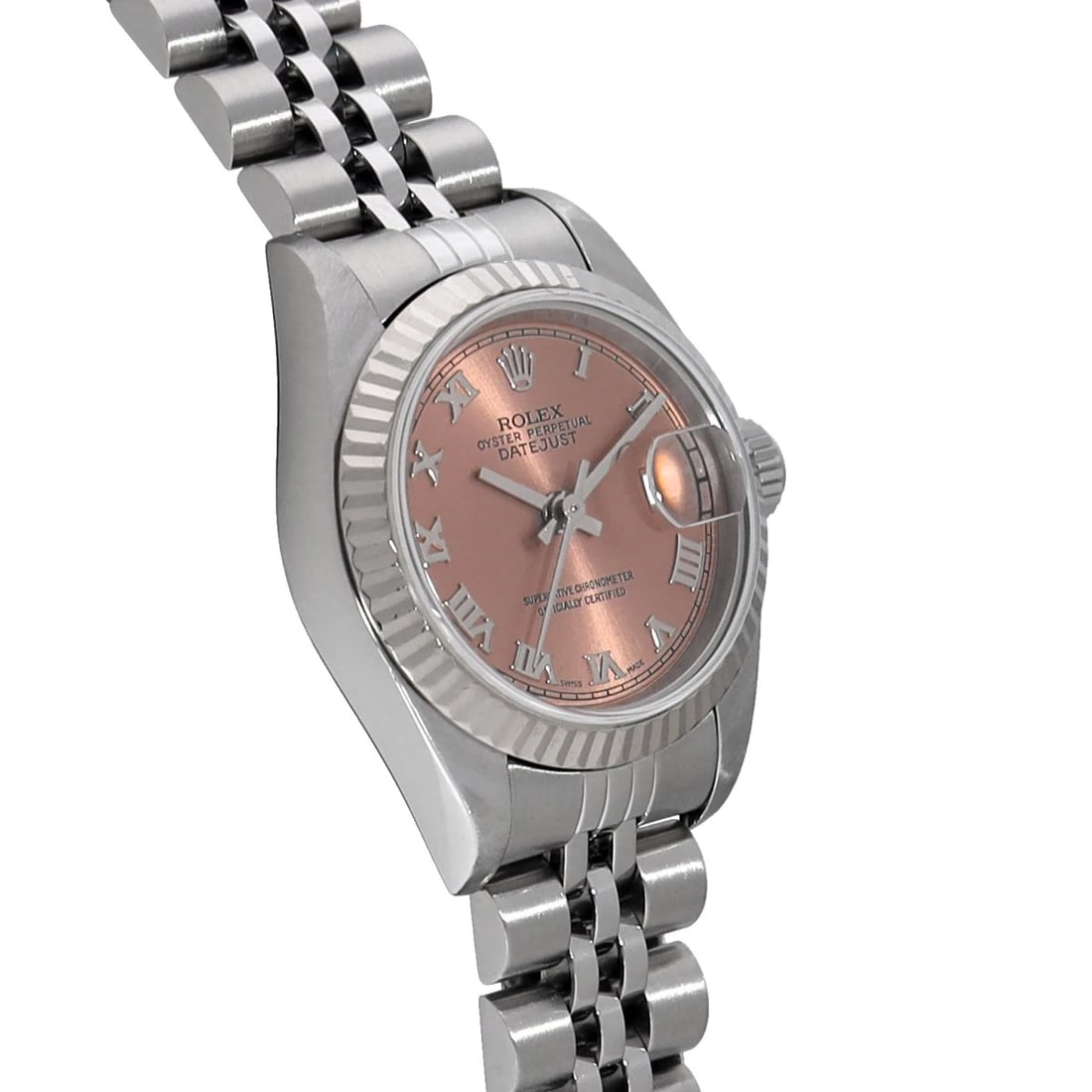 ROLEX DATEJUST PINK WATCH - 3