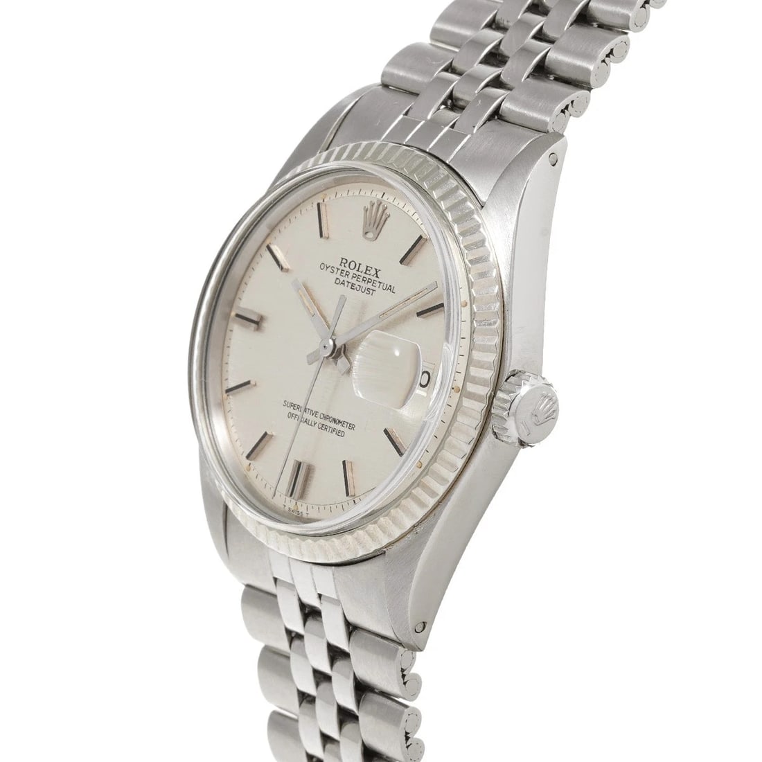 ROLEX DATEJUST SILVER WATCH - 2