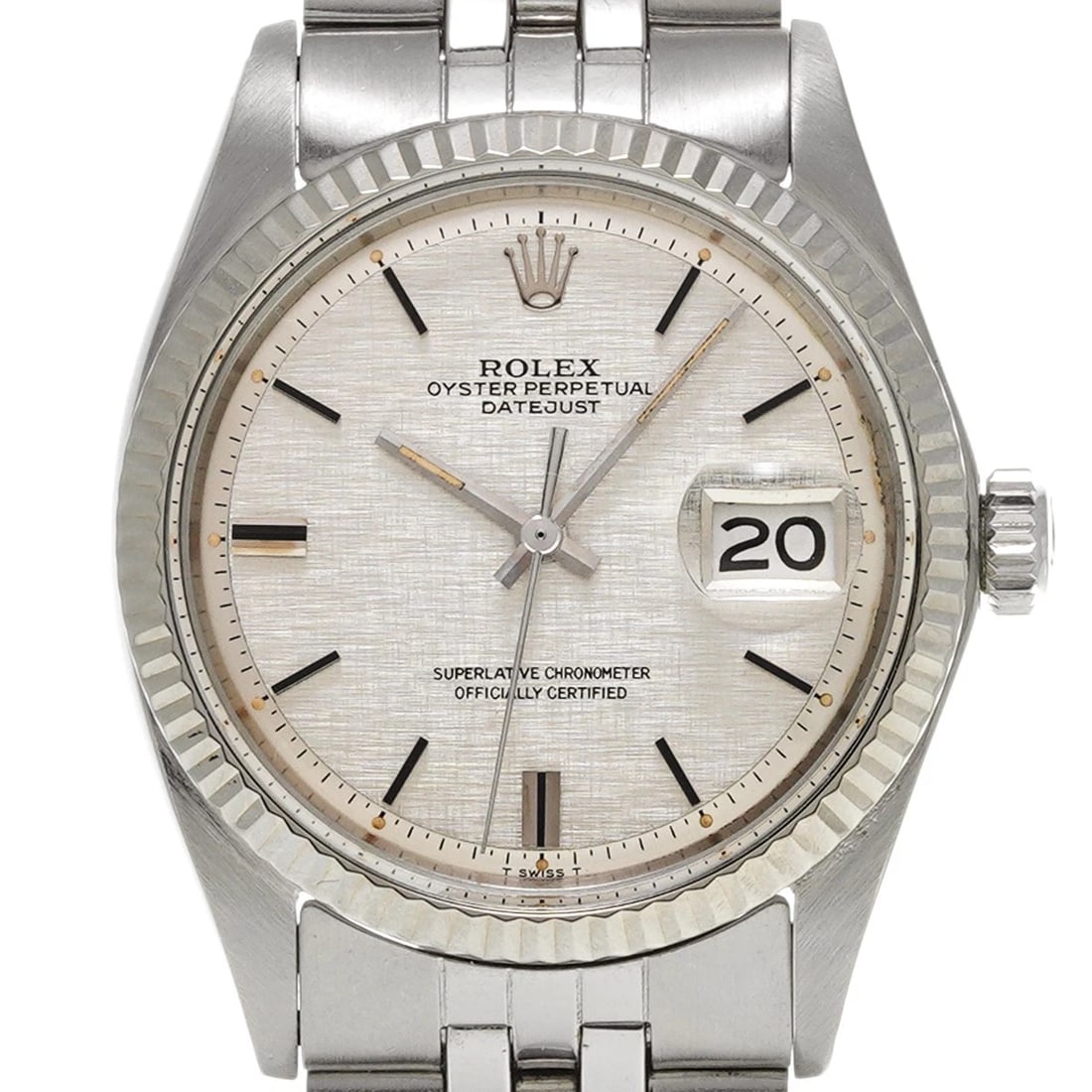 ROLEX DATEJUST SILVER WATCH - 4