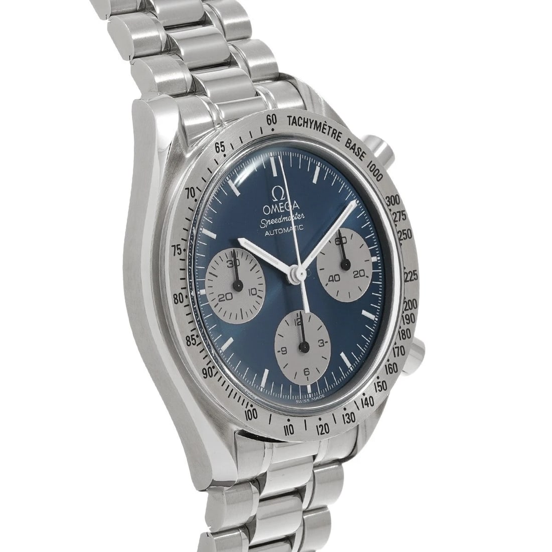 OMEGA SPEEDMASTER AUTOMATIC BLUE/SILVER WATCH - 3