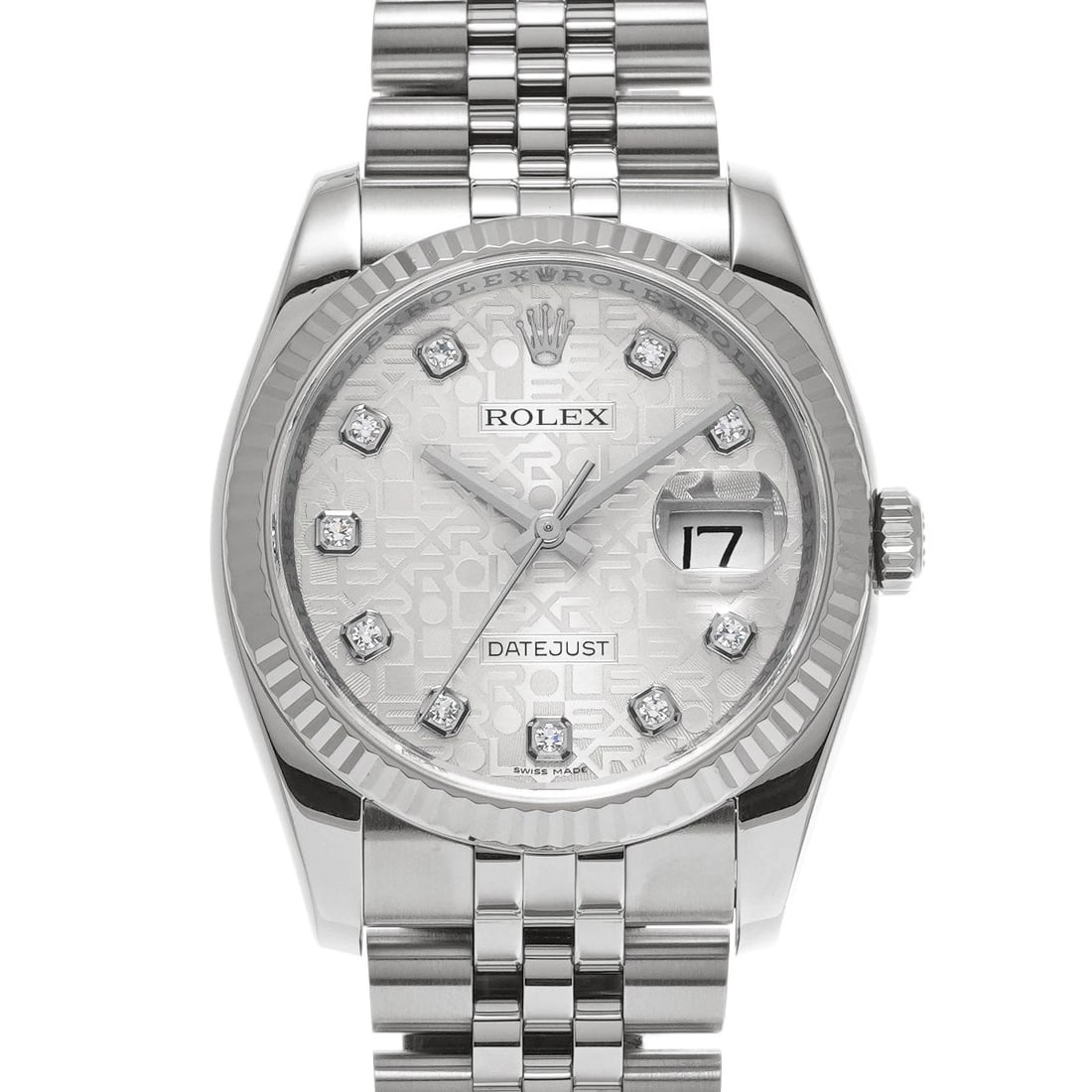 ROLEX DATEJUST SILVER COMPUTER/DIAMOND WATCH: ROLEX Datejust Silver Computer/Diamond WATCH Brand: ROLEX Type: Wristwatch Material: Band Material Stainless steel, Case Material Stainless steel Color: Dial Color Silver Computer/Diamond Size: ??Case