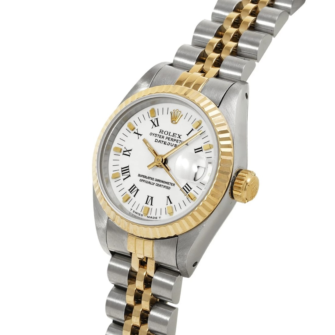 ROLEX DATEJUST WHITE WATCH - 2