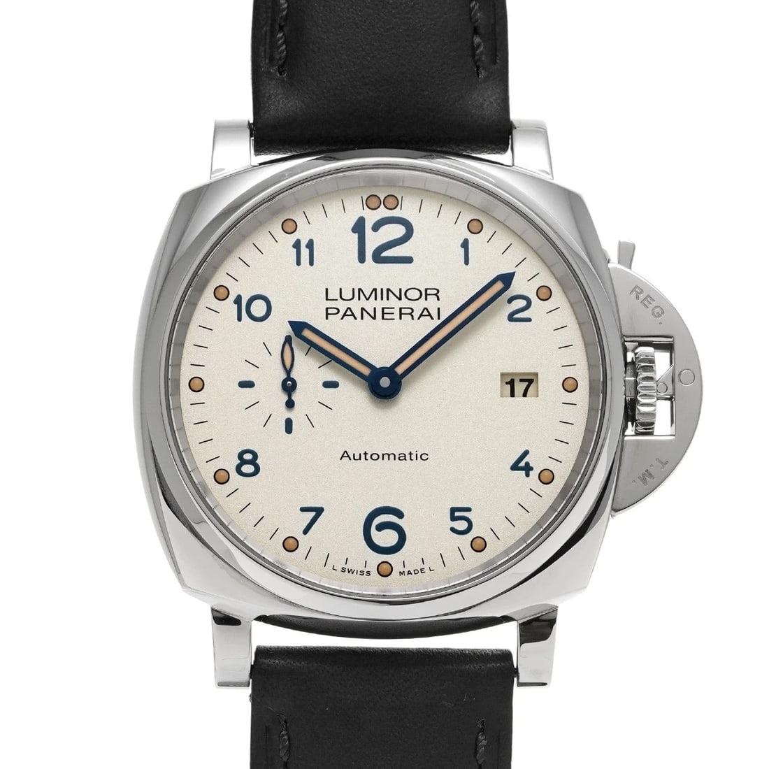PANERAI LUMINOR DUE DAYS AUTOMATIC ACCIAIO IVORY WATCH: PANERAI Luminor Due Days Automatic Acciaio Ivory WATCH Brand: PANERAI Type: Wristwatch Material: Band Material leather, Case Material Stainless steel Color: Dial Color Ivory Size: ??Case? H/about