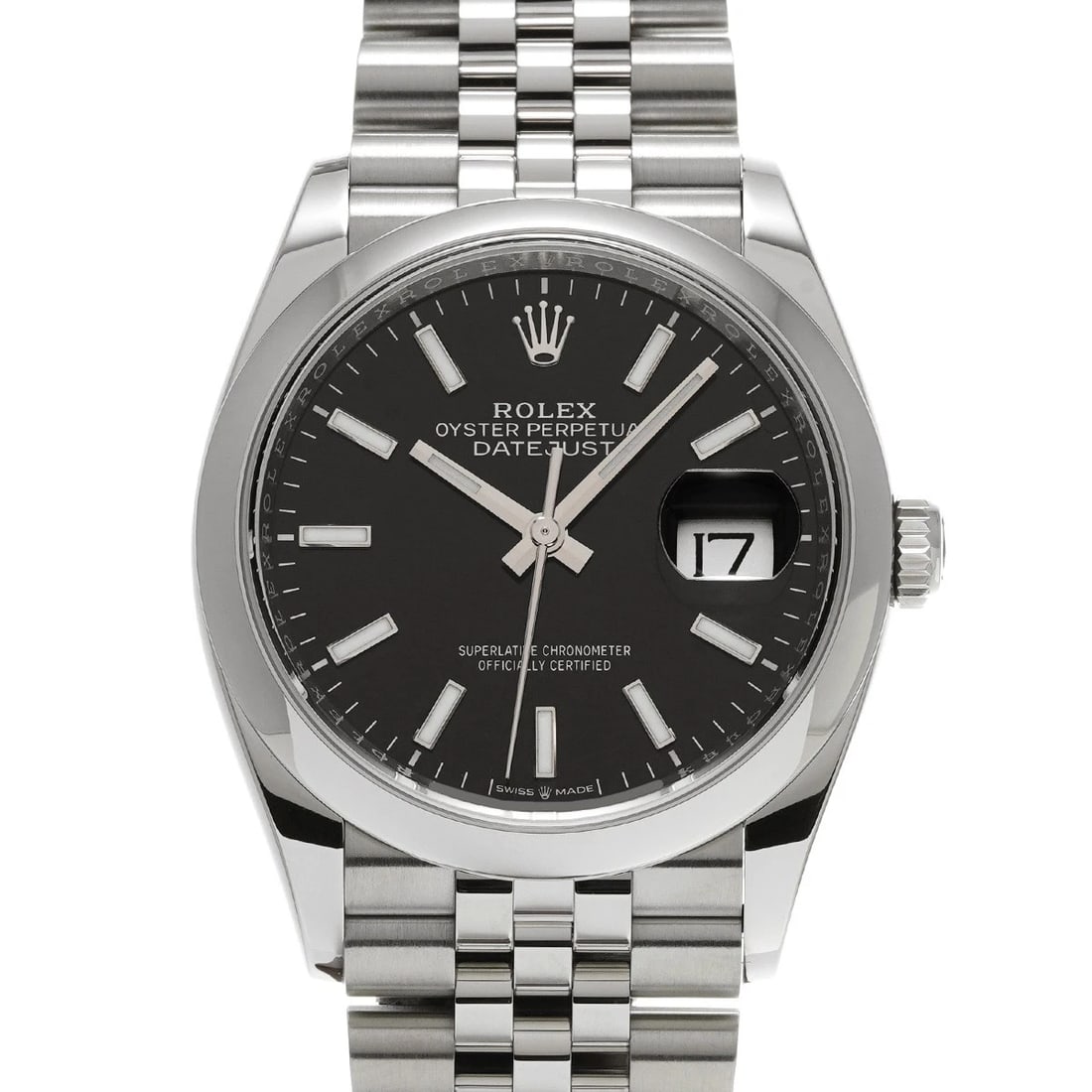 ROLEX DATEJUST BLACK WATCH (1 of 4)