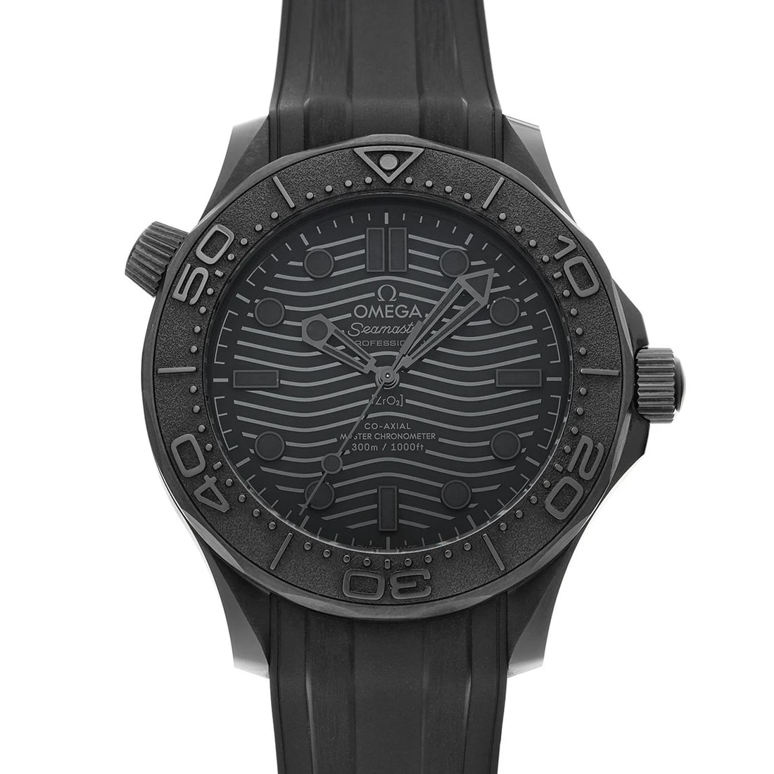 OMEGA SEAMASTER DIVER CO-AXIAL MASTER CHRONOMETER BLACK BLACK WATCH: OMEGA Seamaster Diver Co-Axial Master Chronometer Black Black WATCH Brand: OMEGA Type: Wristwatch Material: Band Material rubber, Case Material ceramic Color: Dial Color Black Black Size: ??Case? H/ab