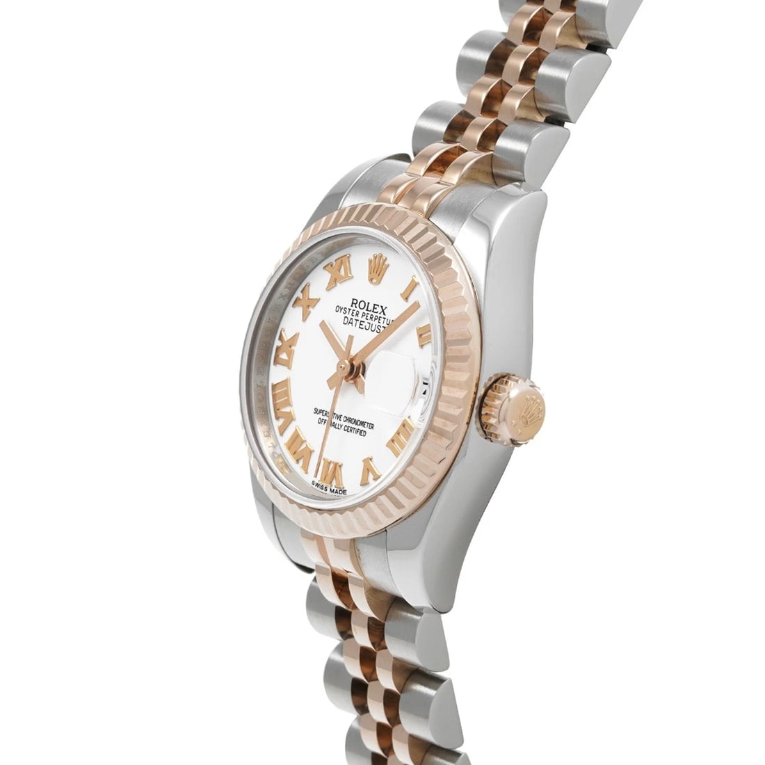 ROLEX DATEJUST WHITE WATCH - 2