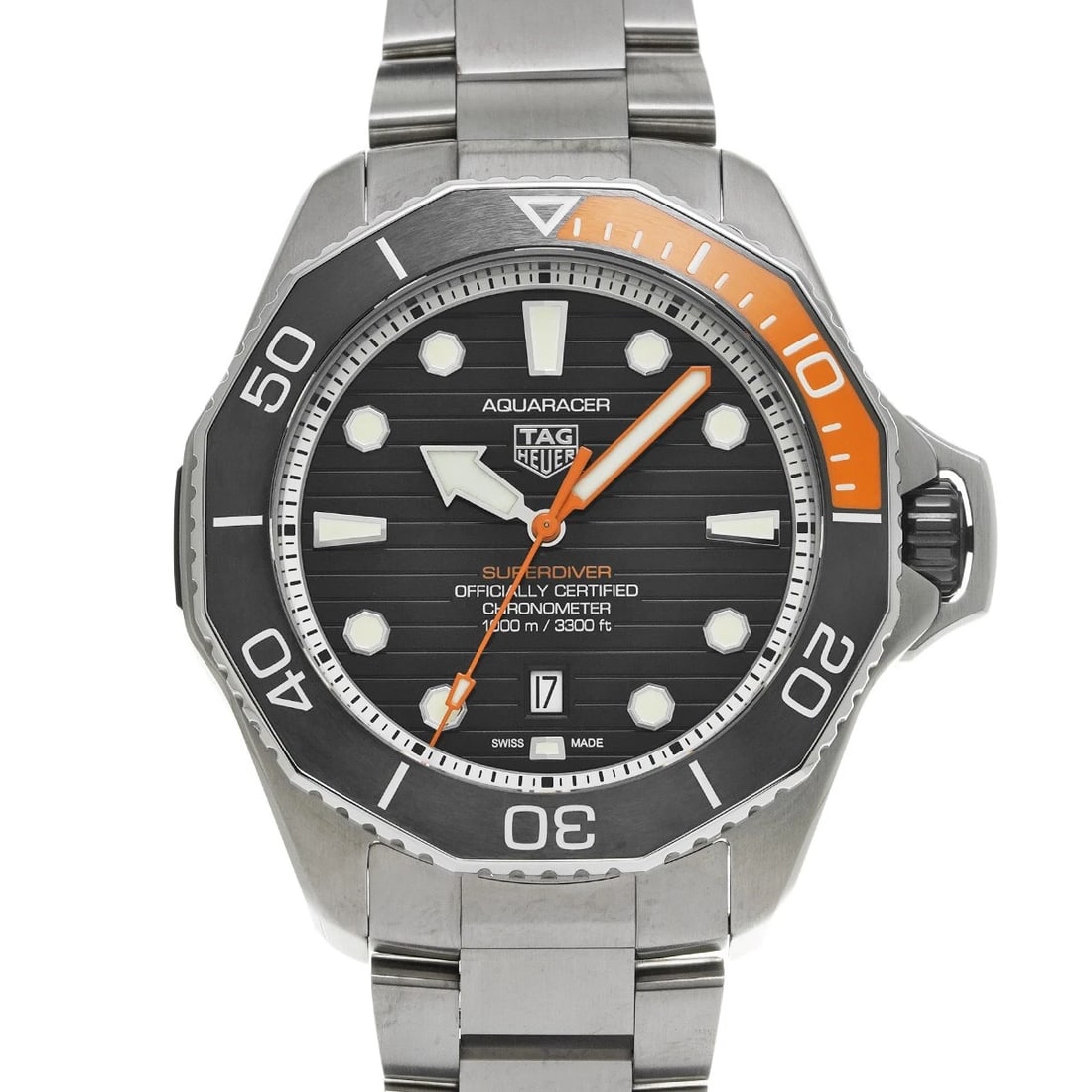 TAG HEUER AQUARACER PROFESSIONAL SUPER DIVER BLACK WATCH: TAG HEUER Aquaracer Professional Super Diver Black WATCH Brand: TAG HEUER Type: Wristwatch Material: Band Material Stainless steel, Case Material titanium Color: Dial Color Black Size: ??Case? H/about