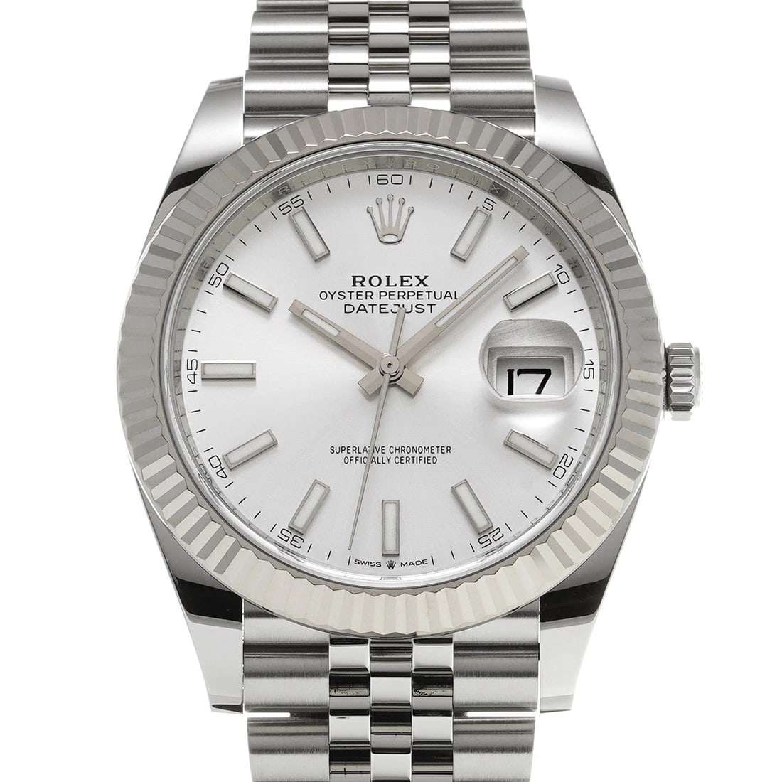ROLEX DATEJUST SILVER WATCH: ROLEX Datejust Silver WATCH Brand: ROLEX Type: Wristwatch Material: Band Material Stainless steel, Case Material Stainless steel Color: Dial Color Silver Size: ??Case? H/about 41mm W/about 41mm D/abou