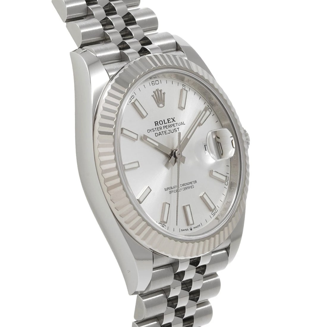 ROLEX DATEJUST SILVER WATCH - 3