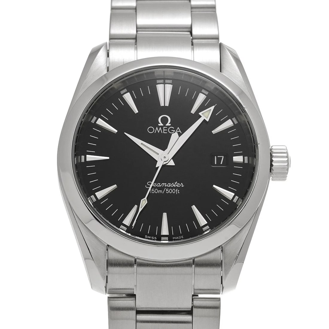 OMEGA SEAMASTER AQUA TERRA QUARTZ BLACK WATCH: OMEGA Seamaster Aqua Terra Quartz Black WATCH Brand: OMEGA Type: Wristwatch Material: Band Material Stainless steel, Case Material Stainless steel Color: Dial Color Black Size: ??Case? H/about 36.2mm 