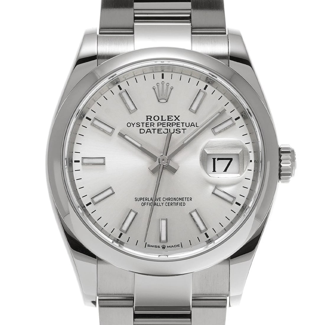 ROLEX DATEJUST SILVER WATCH - 4