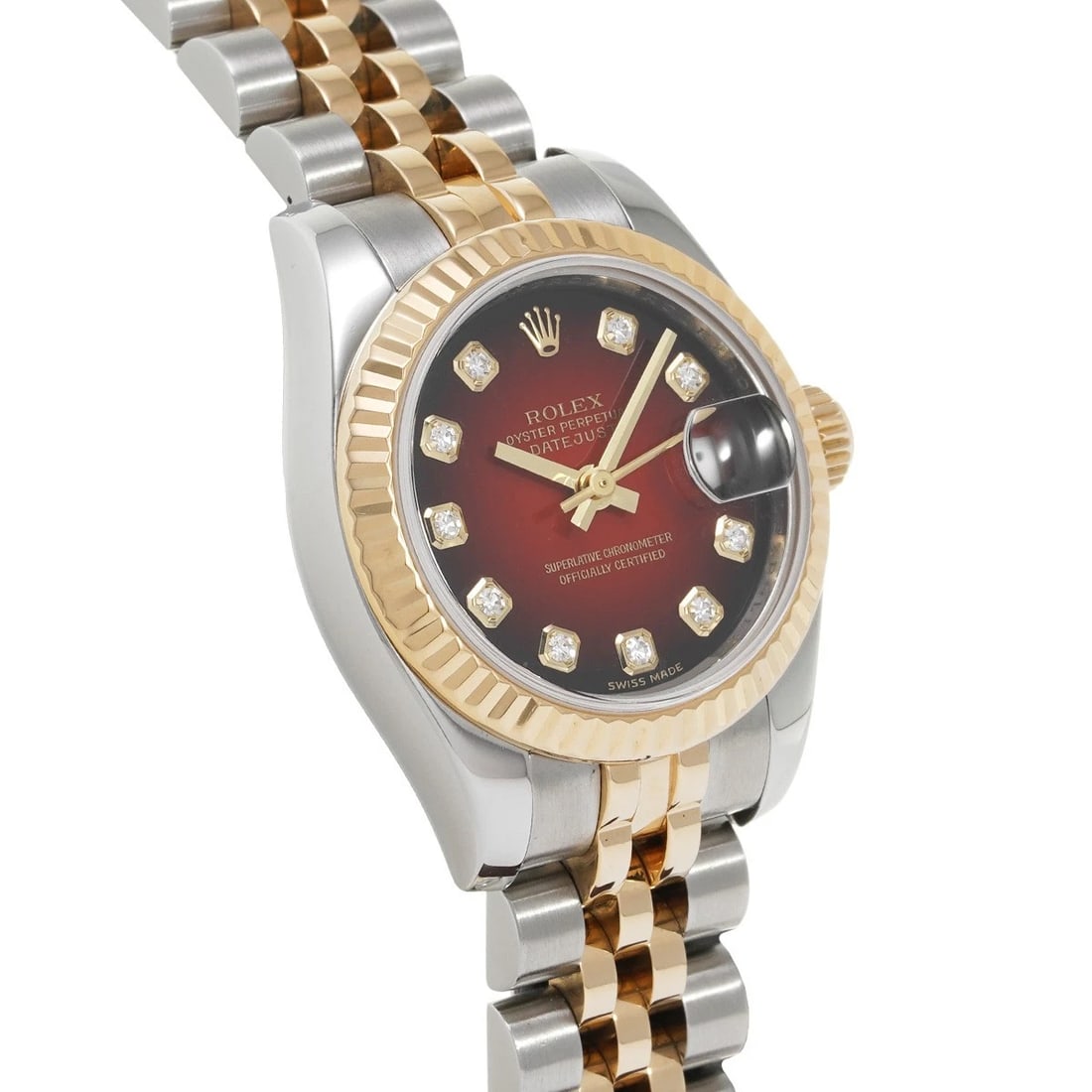 ROLEX DATEJUST CHERRY GRADATION/DIAMOND WATCH - 3