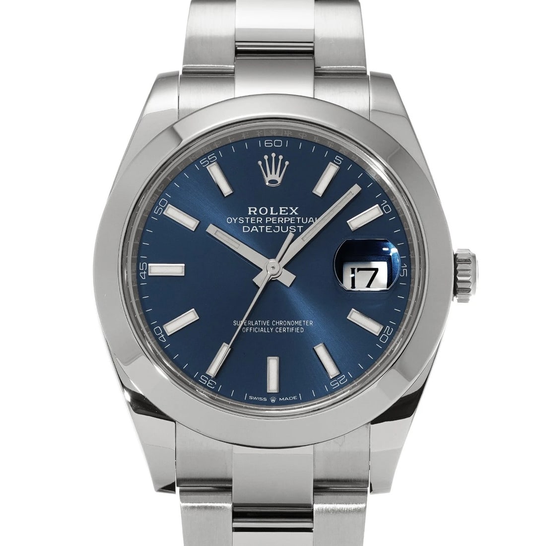 ROLEX DATEJUST BRIGHT BLUE WATCH: ROLEX Datejust Bright Blue WATCH Brand: ROLEX Type: Wristwatch Material: Band Material Stainless steel, Case Material Stainless steel Color: Dial Color Bright Blue Size: ??Case? H/about 41mm W/about 4