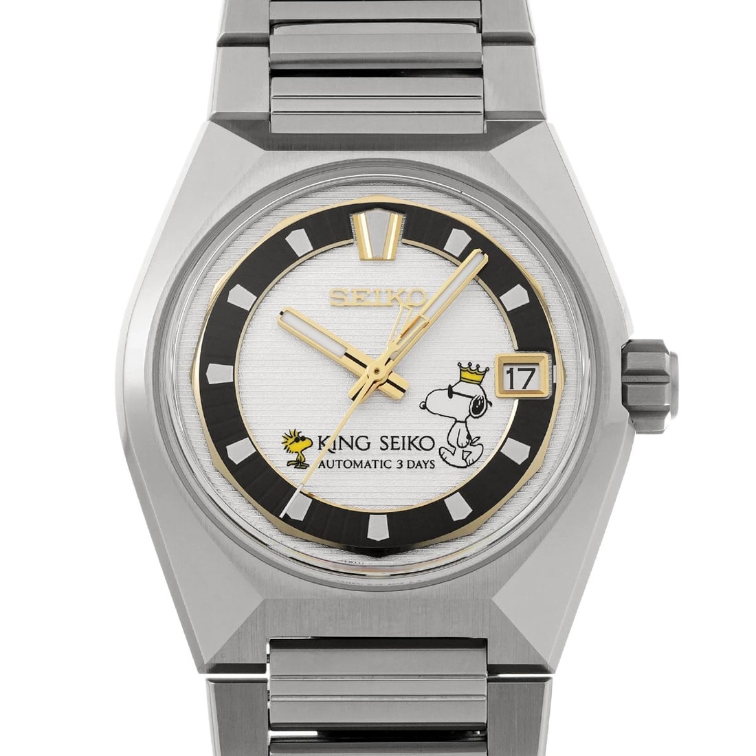 SEIKO KING SEIKO VANAC PEANUTS ANNIVERSARY SILVER WATCH: SEIKO King Seiko VANAC PEANUTS Anniversary Silver WATCH Brand: SEIKO Type: Wristwatch Material: Band Material Stainless steel, Case Material Stainless steel Color: Dial Color Silver Size: ??Case? H/ab