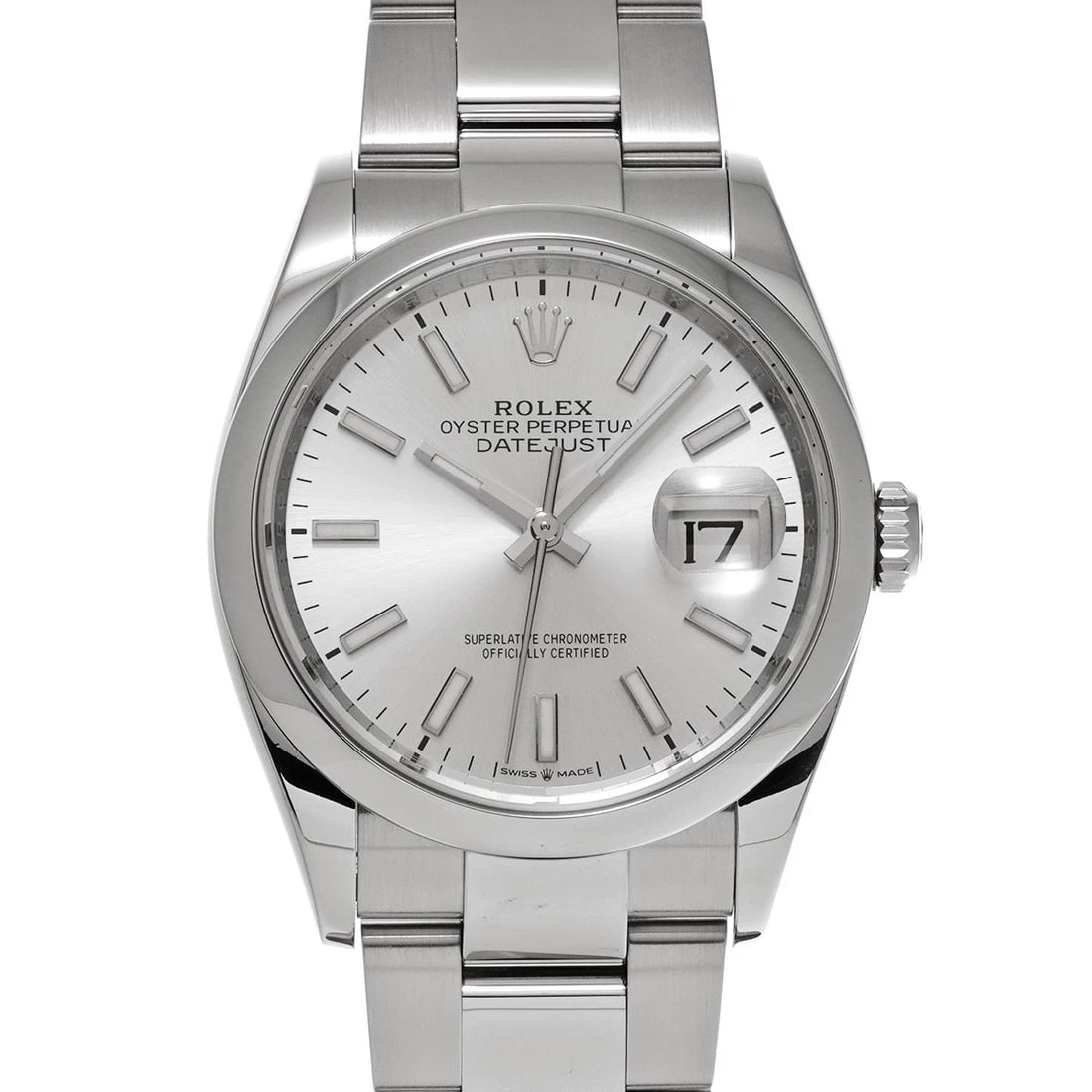 ROLEX DATEJUST SILVER WATCH: ROLEX Datejust Silver WATCH Brand: ROLEX Type: Wristwatch Material: Band Material Stainless steel, Case Material Stainless steel Color: Dial Color Silver Size: ??Case? H/about 36mm W/about 36mm D/abou