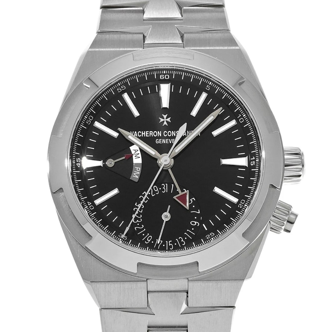 VACHERON CONSTANTIN OVERSEAS DUAL TIME BLACK WATCH: VACHERON CONSTANTIN Overseas Dual Time Black WATCH Brand: VACHERON CONSTANTIN Type: Wristwatch Material: Band Material Stainless steel, Case Material Stainless steel Color: Dial Color Black Size: ??Ca