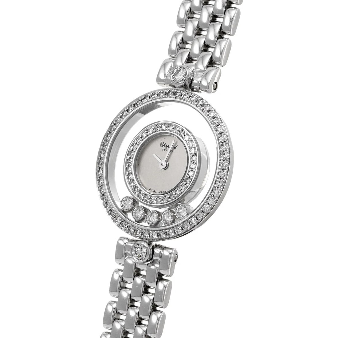 CHOPARD HAPPY DIAMOND SILVER/DIAMOND WATCH - 2