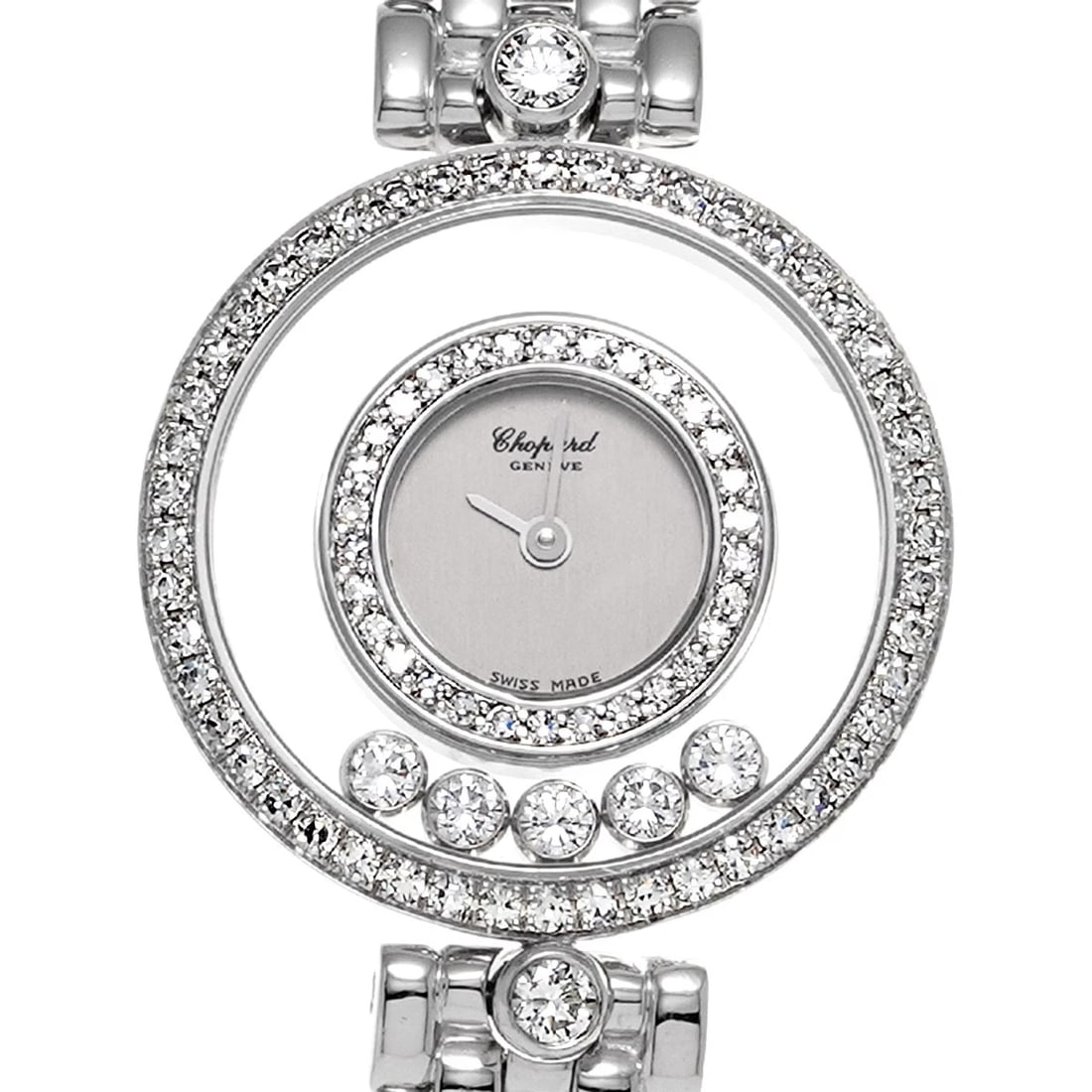 CHOPARD HAPPY DIAMOND SILVER/DIAMOND WATCH - 4