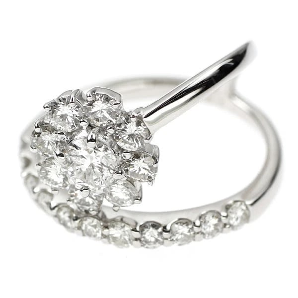 K18WG DIAMOND RING - 2