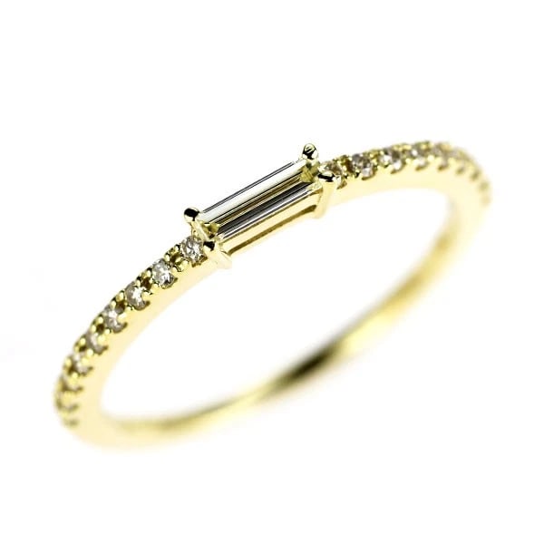 K18YG DIAMOND RING: K18YG diamond ring Brand: None Type: rings Material: K18YG, Main Stone/Creation natural Color: Yellow Gold Size: 6US Accessories: None Accessories Notice: When purchasing pre-owned goods, please