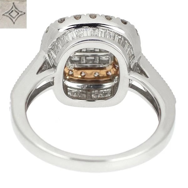 PT950/K18PGS DIAMOND RING - 3