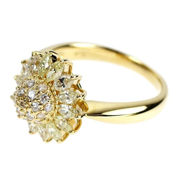 K18YG DIAMOND RING - 2