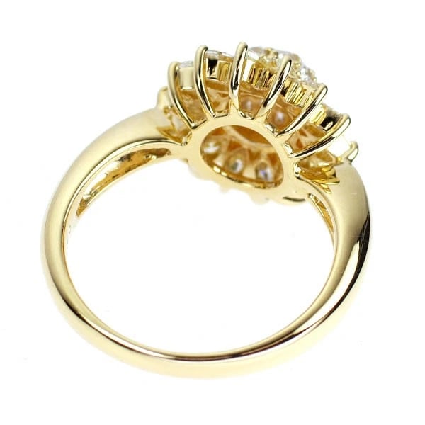 K18YG DIAMOND RING - 3