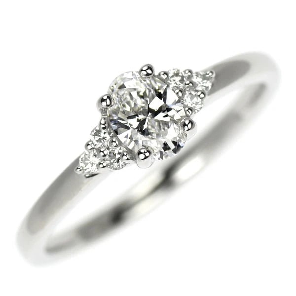 PT950 DIAMOND RING: Pt950 diamond ring Brand: None Type: rings Material: Pt950, Main Stone/Creation Natural Color: Silver Size: 4.5US Accessories: None Accessories Notice: When purchasing pre-owned goods, please refer