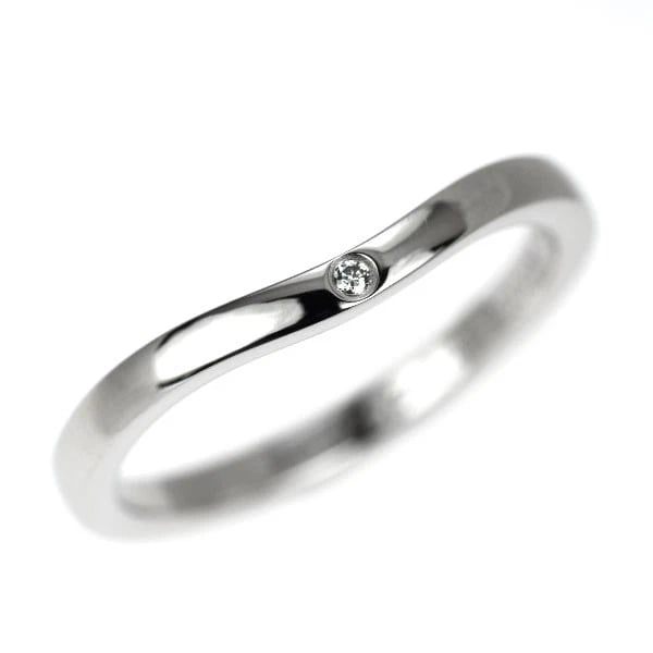 CARTIER PT950 DIAMOND RING: Cartier Pt950 Diamond Ring Brand: Cartier Type: rings Material: Pt950, Main Stone/Creation Natural Color: Silver Size: 4.5US Accessories: None Accessories Notice: When purchasing pre-owned