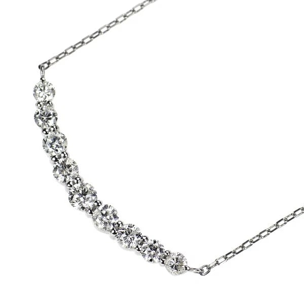 PT900/ PT850 DIAMOND PENDANT NECKLACE: Pt900/ Pt850 Diamond Pendant Necklace Brand: None Type: pendant necklace Material: Pt900/ Pt850, Main Stone/Creation Natural Color: Silver Size: Necklace: Chain Length ?48cm Accessories: None
